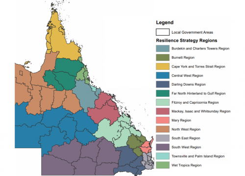 Regional Resilience Strategies map