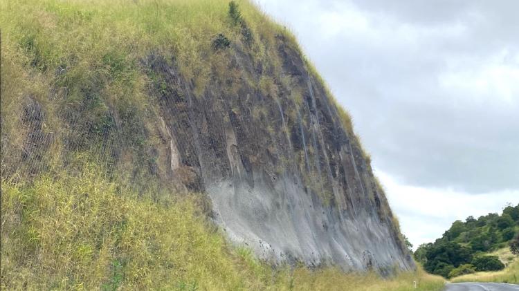 Bunya Highway completed slope repairs
