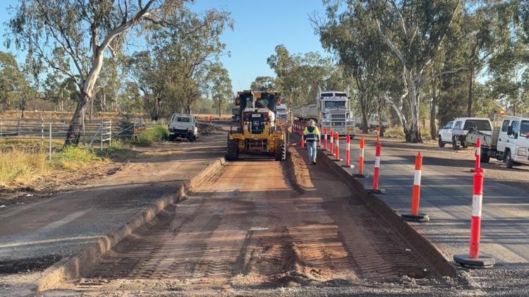 Toowoomba-Cecil Plains Road undergoing reconstruction works