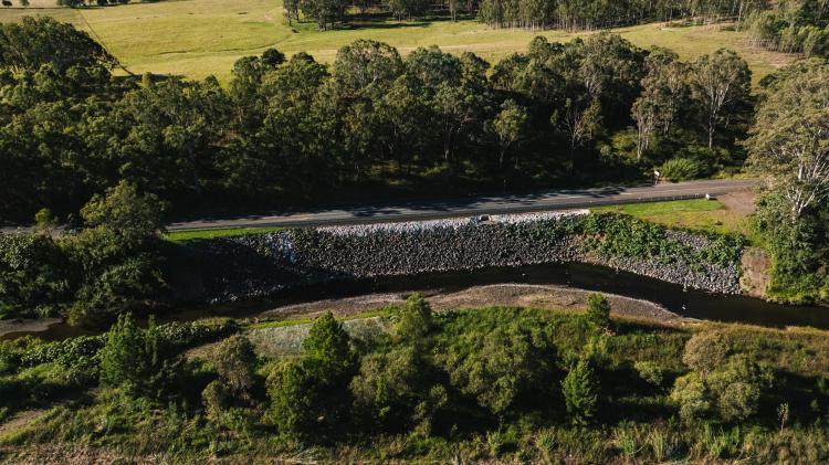 Completed works on Mulgowie Road