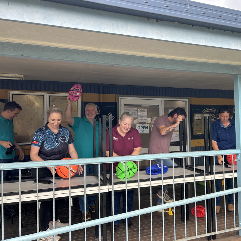 On the verandah
